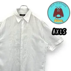 AXIS アクシス ライン 半袖シャツ ホワイト 白 XXLサイズ