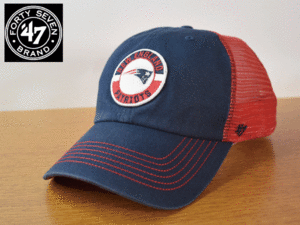 1円スタート!【未使用品】(フリーサイズ) 47 BRAND NFL NEW ENGLAND PATRIOTS ニューイングランド ペイトリオッツ キャップ 帽子 K317