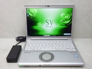 ☆1円☆第8世代☆CF-SV7RDCVS☆Core i5 1.70GHz/8GB/SSD256GB/累積7980/高解像度1920×1200/無線/Bluetooth/カメラ/Office/DtoD領域☆