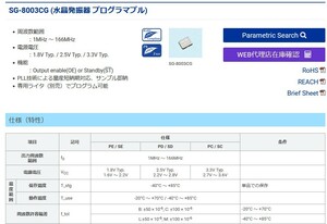 プログラマブル水晶発振器　指定の周波数（1-166MHｚ）、希望仕様で焼きます。