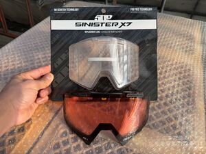 美品1回使用しただけ　509 SINISTER X7 IGNITEゴーグルレンズ Lights Rose HCS tint 