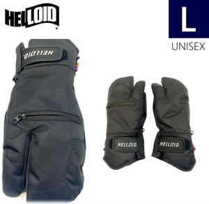 ◎24-25 HELLOID TRIGGER GLOVE カラー:BLACK Lサイズ ヘルロイド スキー スノーボード