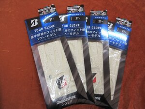 ■ ブリヂストン TOUR GLOVE GLG12 27ｃｍ ゴルフ用 グローブ 未使用 ４枚セット■