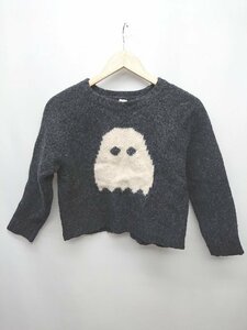 ◇ I am I.?アイアムアイ ウール かわいい 長袖 ニット セーター サイズF ダークグレー系 レディース P