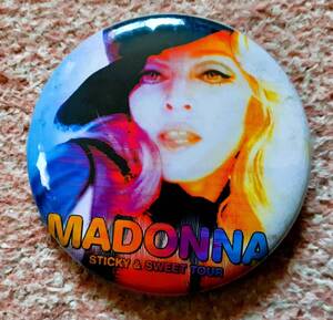 MADONNA　マドンナ　Sticky & Sweet Tour　缶バッジ　直径約5.5cm　