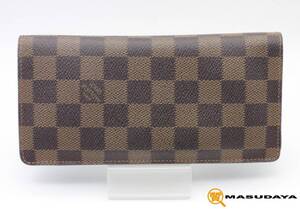 ◆◇【美品】LOUIS VUITTON ルイヴィトン ダミエ ポルトフォイユ ブラザ N60017◇◆