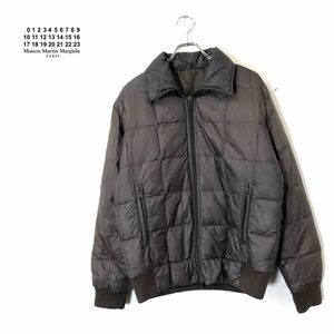 1N2236-N◆old◆ ここのえ期 Maison Martin Margiela メゾンマルジェラ ダウンジャケット USED加工 ⑩◆ 46 ブラウン ナイロン アーカイブ