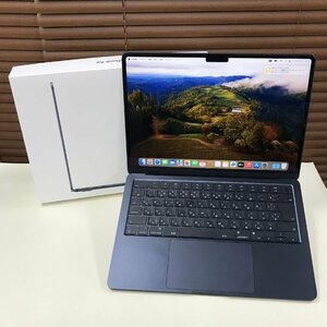 ☆美品/中古品☆ MacBook Air 13インチ M2チップ（8コアCPU/10コアGPU）/SSD 512GB/メモリ 8GB ミッドナイト MLY43J/A