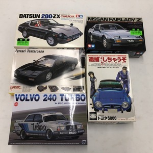 02w10277★1円~ ジャンク 車 組立キット プラモデル 5点セット フェアレディ280Z Ferrariテスタロッサ ボルボ240ターボ 他 ジャンク品