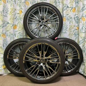 レクサスLS500 LS500h モデリスタ21インチスーパーブライトクローム　21x 8.5J+25x4本　　BRIDGESTONE POTENZA S001L 245/40RF21 96Yx4本