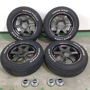 【J180】良品　 レイズ 　ボルクレーシング　 TE37SB　ハイエース 　ホワイトレター 　TOYO　H20　215/60R17C　キャップ　ナット付　RAYS