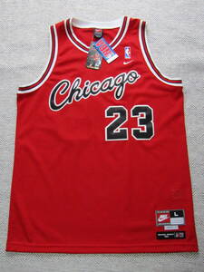 デッドストック！ NBA JORDAN #23 BULLS マイケル・ジョーダン シカゴ・ブルズ NIKE製 ユニフォーム ナイキ ゲームシャツ 刺繍 ジャージ