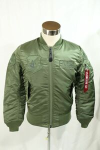 【Used】ALPHA アルファ豪華刺繍入り MA-1 フライトジャケット ミリタリー MIL-J-82790J(USAF) 米軍 アメリカ アメカジ S ■ET24D0130