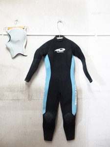 World Dive ワールドダイブ ウェットスーツ 女性用 着丈約114㎝ 厚み約0.6ｍｍ ダイビングフード付き ダイビング用品 管理6R0520E-C5