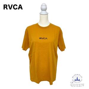 ☆新品☆ RVCA ルーカ トップス ロゴ Tシャツ AJ043-241 半袖 シンプル レディース マスタード S u-30 送料無料