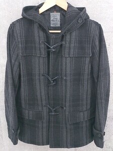 ◇ Louis Chavlon ルイスシャブロン 長袖 ダッフル コート M グレー ブラック #