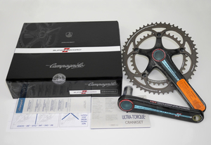 新品 158,000円 CAMPAGNOLO SUPER RECORD カンパ カンパニョーロ スーパーレコード チタン172.5 mmクランクセット11sカーボン53/39クランク