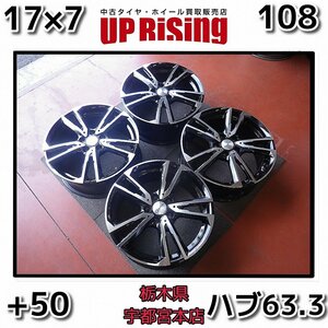 EURO TECＨ ユーロテック♪17×7Ｊ PCD108 5H +50 ハブ63.3♪ボルボV40,V70,V60,S60,S80に♪ホイールのみ4本♪店頭受け取り歓迎♪R606W31