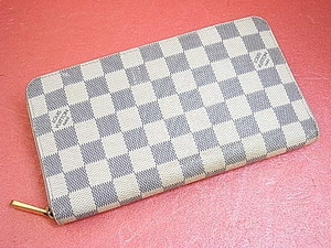 ★★ 良品です！！★★【 LOUIS VUITTON 】アズール ジッピー オーガナイザー ラウンドファスナー 長財布 ★★N60012★★