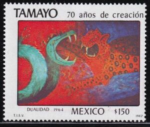 ak1421 メキシコ 1987 絵画 タマヨ #1529
