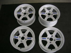 RAYS レイズ　TE37　ホワイト　15X8J　+15 114.3　4H　AE86 GX61 GZ10 GC10 S13 UF31 S30 