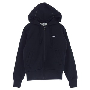 PLAY COMME des GARCONS プレイコムデギャルソン AD2018 AZ-T253 CDG ブラックハートワッペン バックプリント パーカー 【中古】