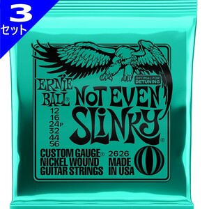 3セット ERNIE BALL #2626 Not Even Slinky 012-056 アーニーボール エレキギター弦