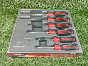 未使用 Snap-on スナップオン ソフトグリップ ドライバー セット プラス マイナス 6pcs SGDX60BR