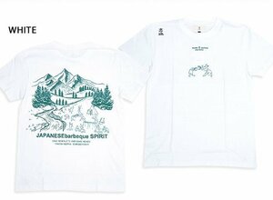 みんなでBBQ半袖Tシャツ◆喜人 ホワイトXLサイズ KJ-42003 和柄 和風 きじん バーベキュー アウトドア