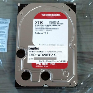 【送料無料・即決】WD Red Plus 内蔵ハードディスク HDD 2TB 3.5インチ WD20EFZX