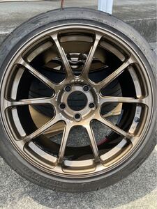 ADVAN RZ-F2 4本タイヤ付き 18インチ 10J+40 PCD114.3 ガラスコーティング済み　アクセレラ TW200 245/40R18 2022年製