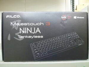 新品 FILCO フィルコ Majestouch 3 NINJA Tenkeyless FKBN87M/EFMB3-FC 茶軸・テンキーレス・英語 US ASCII配列 [マットブラック]