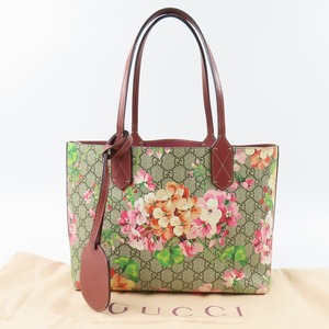 95905★1円スタート★GUCCI グッチ 極美品 ハンドバッグ 花 フラワー 総柄 GGブルームス トートバッグ GGスプリームキャンバス レザー