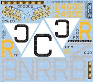 キッツワールド KW132089 1/32 米陸軍航空軍 B-17F フライングフォートレス 第303爆撃飛行群 第358爆撃飛行隊 `Knockout Dropper`