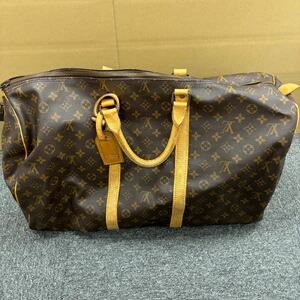 600◎1円スタート◎LOUIS VUITTON ルイヴィトン ボストンバッグ トラベルバッグ キーポル55 M41424 モノグラム ブラウン系 【146944】