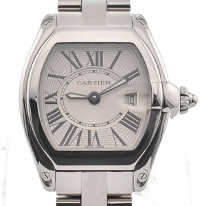 カルティエ CARTIER W62016V3 ロードスター SM デイト クォーツ レディース 良品 H#133606