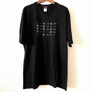 #snc ヴェルサーチスポーツ VersaceSport カットソー Tシャツ L 黒 ロゴプリント メンズ [915370]