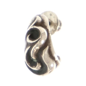 CHROME HEARTS クロムハーツ CARVED TEARDROP カーブド ティアドロップ シルバーピアス ※国内ギャランティ付き