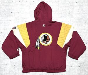 80s～90s レッドスキンズ アノラックパーカー 中綿入り スターターボディ　　80年代 90年代 REDSKINS STARTER スタジャン vintage 柳9012