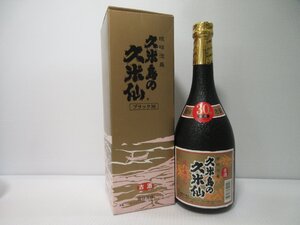 久米島の久米仙 純米無添加 ブラック 30度 720ml 古酒 未開栓 ※店頭受取不可 ※1円スタート 箱付き/A43046