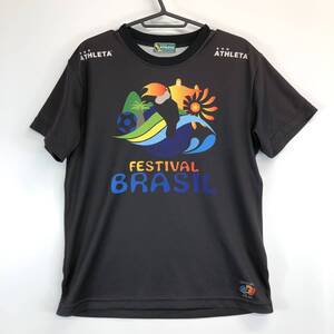 アスレタ ATHLETA 半袖プラクティスシャツ ブラック Mサイズ FESTIVAL BRASIL