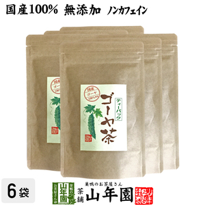 健康茶 国産100% 無農薬 ゴーヤ茶 ゴーヤー茶 宮崎県産 1.5g×20パック×6袋セット 送料無料