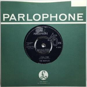 【英7】 THE BEATLES ビートルズ I FEEL FINE / 1964 MONO UK盤 PARLOPHONE 7インチレコード EP 45 1N なし KT1 / 1N なし KT11 試聴済