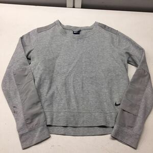 送料無料★NIKE ナイキ★スウェットトレーナー 長袖ニット トップス★レディースＬサイズ★グレー#21112sj79