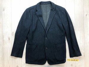 UNIQLO ユニクロ メンズ 千鳥格子 起毛 ジャケット 秋冬 M 紺黒