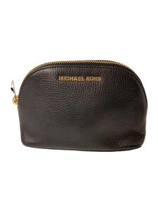 MICHAEL KORS◆ポーチ/レザー/BLK/35H8GTVT3L