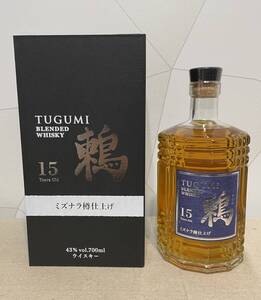 鶫　つぐみ　TUGUMI　15年 ウイスキー　ミズナラ樽仕上げ 700ml 43%/未開栓