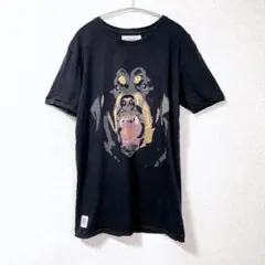 Worn By アニマルプリント 犬 シングルステッチ tシャツ Sサイズ 古着