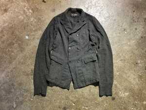 COMME des GARCONS HOMME PLUS 1994AW ニット切替ウール縮絨ジャケット コムデギャルソンオムプリュス 94AW 90s