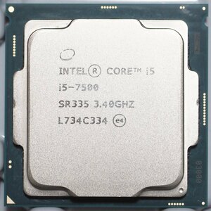 Intel Core i5-7500 SR335 LGA1151 Kaby Lake-S 4コア 4スレッド 3.40GHz